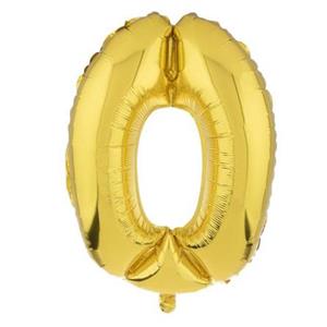 بادکنک فویلی بانیبو مدل Foil Balloon طرح عدد 0 