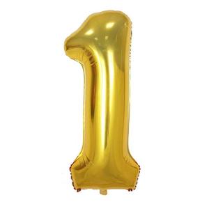 بادکنک فویلی بانیبو مدل Foil Balloon طرح عدد 1 