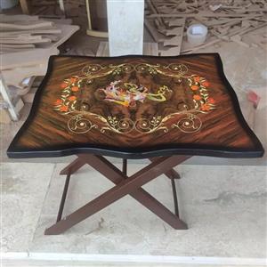 میز عسلی مدل چمدانی مجموعه 4 عددی