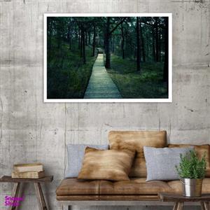 تابلو بکلیت طرح طبیعت جنگل مدل W3002