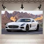 تابلو شاسی طرح ماشین مدل مرسدس بنز AMG SLS Black series کد AR8270