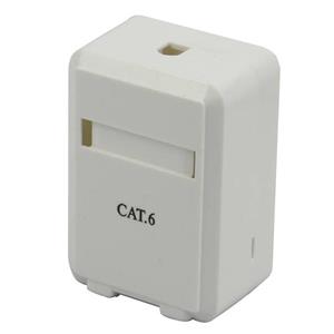 باکس کیستون شبکه  CAT6 مدل شاتردار بسته 10 عددی