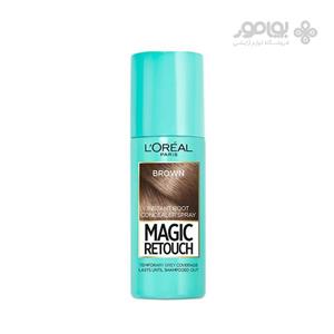 اسپری رنگ مو لورآل سری Magic Retouch مدل Brown حجم 75 میلی لیتر