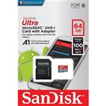 Sandisk Ultra UHS-I U1 Class 10 And A1 100MBps 667X microSDXC With Adapter 64GB