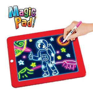 بازی آموزشی رنگ آمیزی مدل تخته نقاشی magic pad مجموعه 6 عددی