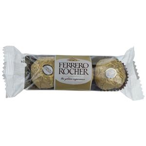 ویفر شکلات و فندق فررو روچر مقدار 37.5 گرم Ferrero Rocher Chocolate Walnut Hazelnut Wafer 37.5gr 