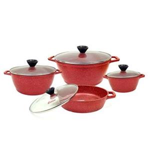 سرویس قابلمه گرانیت 8 پارچه کاندید طرح ورونا Verona
