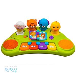 بازی آموزشی هولی تویز مدل Funny Animal Keyboard Hulie Toys Funny Animal Keyboard Educational Game