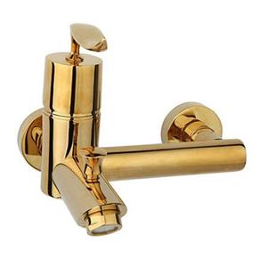 شیر حمام راسان مدل پالادیوم طلایی براق Rassan Palladium Metalic Gold Bath Mixer Faucets