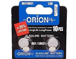 باتری ساعت اوریون مدل AG1 کد LR621 بسته دو عددی