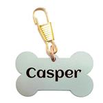 پلاک شناسایی حیوانات مدل استخوان طرح Casper