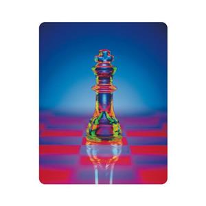 ماوس پد اطلس آبی طرح مهره شاه  شطرنج  مدل T7353