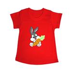 تی شرت آستین کوتاه دخترانه مدل Baby Bugs Bunny R0015