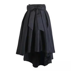 دامن زنانه مدل ساتن کلوش پیلی کوتاه بلند