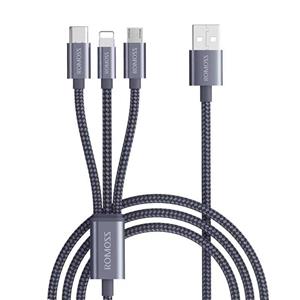 کابل تبدیل لایتنینگ Micro USB C روموس مدل CB25A طول 1.5 متر 