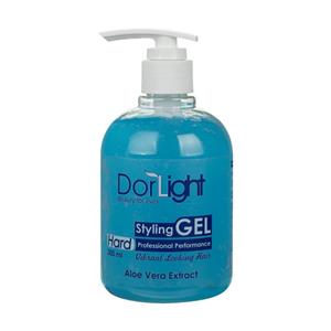 ژل مو سر دور لایت مدل Hard مقدار 300 گرم Dor Light Hair Gel gr 