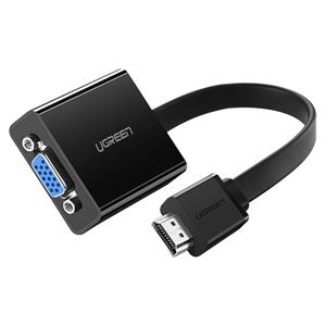 مبدل HDMI به VGA و انتقال صدا 3.5 میلی متری یوگرین مدل MM103 Ugreen MM103 HDMI To VGA and 3.5mm Audio Converter