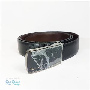 کمربند چرم مصنوعی پلاک ترک رابو کد M2101
