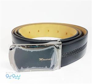 کمربند چرم مصنوعی پلاک ترک رابو کد H2101