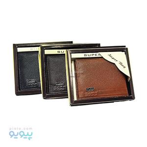 کیف پول جیبی نیم کتی چرم مردانه Super Bag
