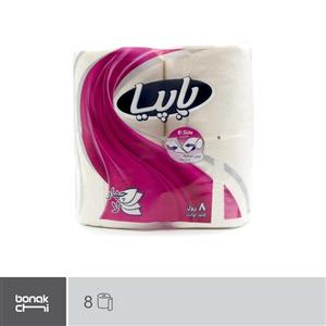 دستمال توالت پاپیا مدل B Side بسته 8 عددی Papia B Side Toilet Tissues 8pcs