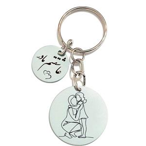 جاکلیدی مدل دو دایره طرح مادر و دختر کد 03