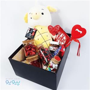 پکیج ولنتاین با عروسک مدل خوک ولنتاینی