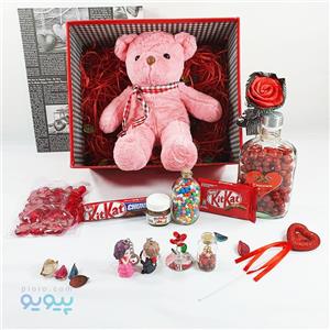 پکیچ ولنتاین با عروسک خرس ولنتاینی