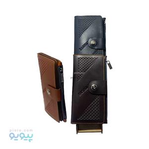 کیف پول چرم مردانه طرح fashion