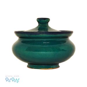 قندان سفالی آبی کد 2944