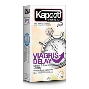 کاندوم کاپوت مدل Viagris Delay بسته 12 عددی Kapoot Viagris Delay Condoms 12PSC
