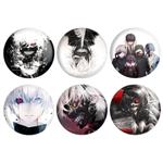 مگنت خندالو طرح انیمه توکیو غول مدل Tokyo Ghoul کد 493B مجموعه 6 عددی