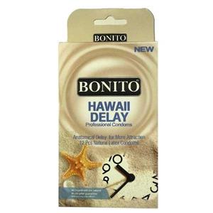 کاندوم بونیتو مدل Hawaii Delay بسته 12 عددی Bonito Condom 12PCS 