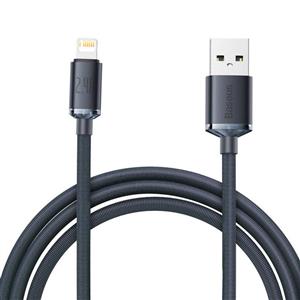 کابل تبدیل USB به لایتنینگ باسئوس مدل Crystal Shine طول 2 متر