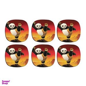 زیر لیوانی ترمه طراحان ایده مدل انیمیشن Kung Fu Panda کد cfp1397 بسته شش عددی