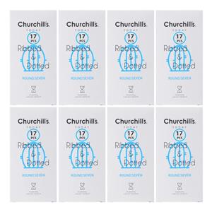 کاندوم چرچیلز مدل CHC_ribbeddotted-roundseven مجموعه 8 عددی