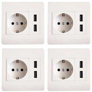 پریز USB مدل تارا بسته 4 عددی
