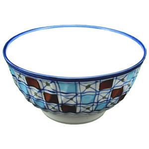 کاسه چینی میبد مروارید طرح شطرنجی مدل اش خوری بسته 6 عددی