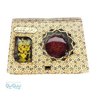 پکیج زعفران و هل بسته بندی چوبی