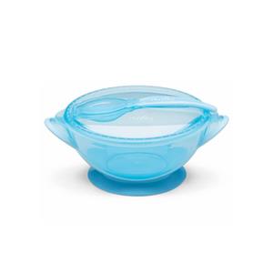 کاسه با قاشق آبی نوویتا nuvita blue bowl with lid and spoon