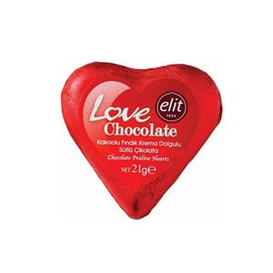 شکلات تزئینی الیت مدل Love chocolate قلبی کوچک