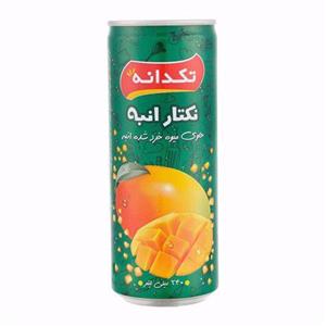 نکتار انبه 240 میلی‌لیتری تکدانه Takdaneh Mango Nectar 240ml