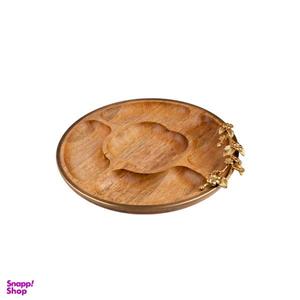 اردو خوری گلد کیش مدل بلاسم طرح گرد پنج خانه کد 829427-1 