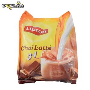 بسته ساشه چای لاته لیپتون مدل Chocolate 3 in 1 Lipton Chocolate 3 in1 Latte Sachets Tea