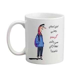 ماگ مدل لیوان شخصی طرح گیسو 05