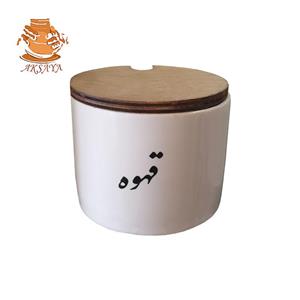 بانکه سرامیکی مدل تکست طرح قهوه