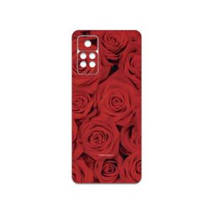 برچسب پوششی ماهوت مدل Red-Flower مناسب برای گوشی موبایل شیائومی Redmi Note 11 Pro