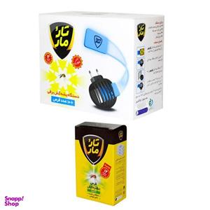 حشره کش برقی و قرص حشره کش تار و مار مدل S-Abi-002 مجموعه 2 عددی