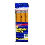 مداد مشکی فابر کاستل مدل american pencils بسته 10 عددی