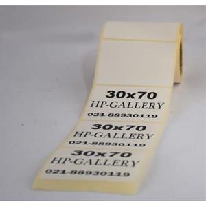 لیبل (برچسب) کاغذی تک ردیفه Paper Label 30×70 Pvc 30x70 